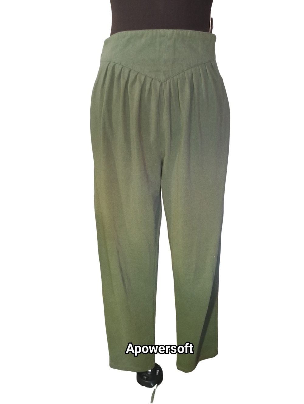 Vintage Pleated Yoke Tapered Pants